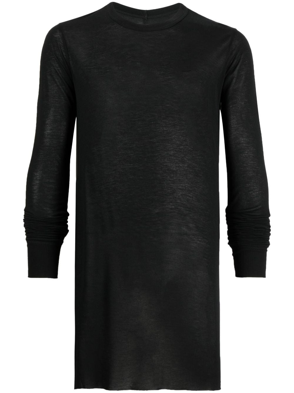 Rick Owens Meliertes Langarmshirt - Schwarz von Rick Owens