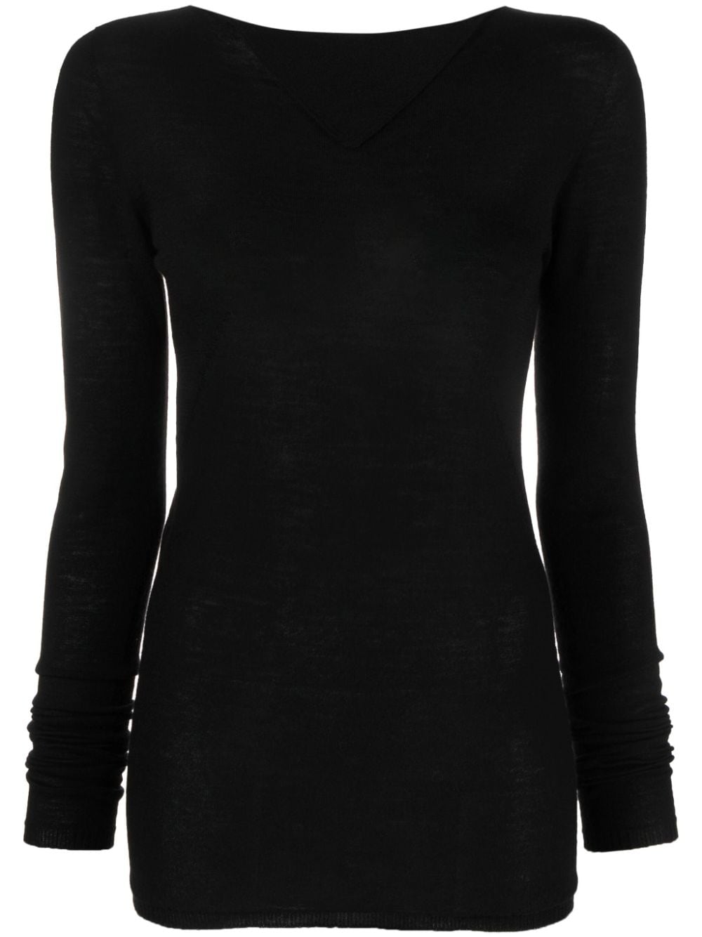 Rick Owens Klassisches Langarmshirt - Schwarz von Rick Owens