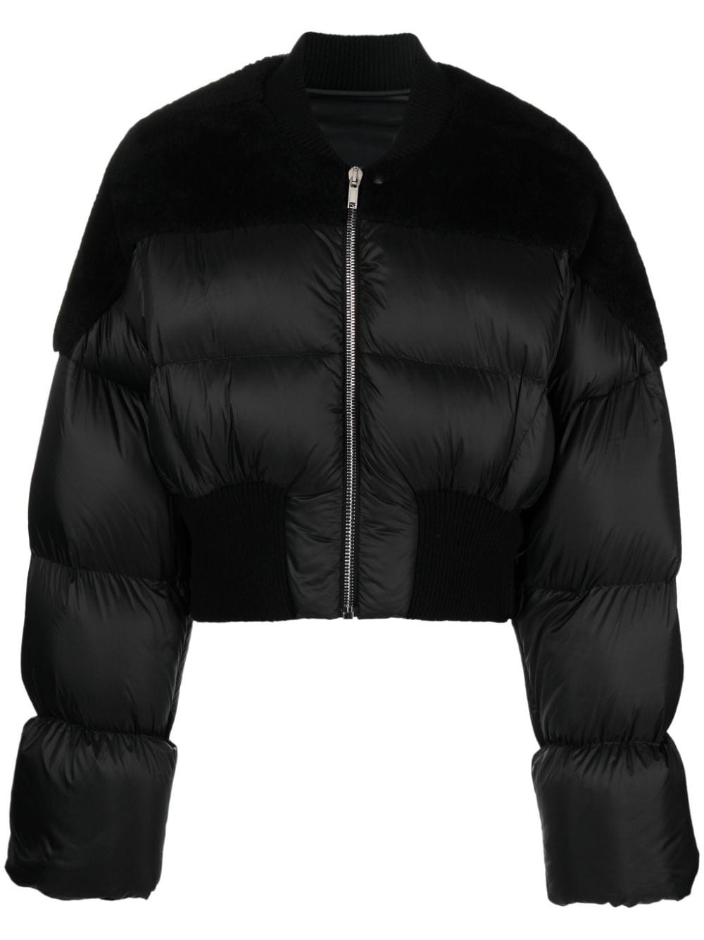 Rick Owens Gefütterte Cropped-Jacke - Schwarz von Rick Owens