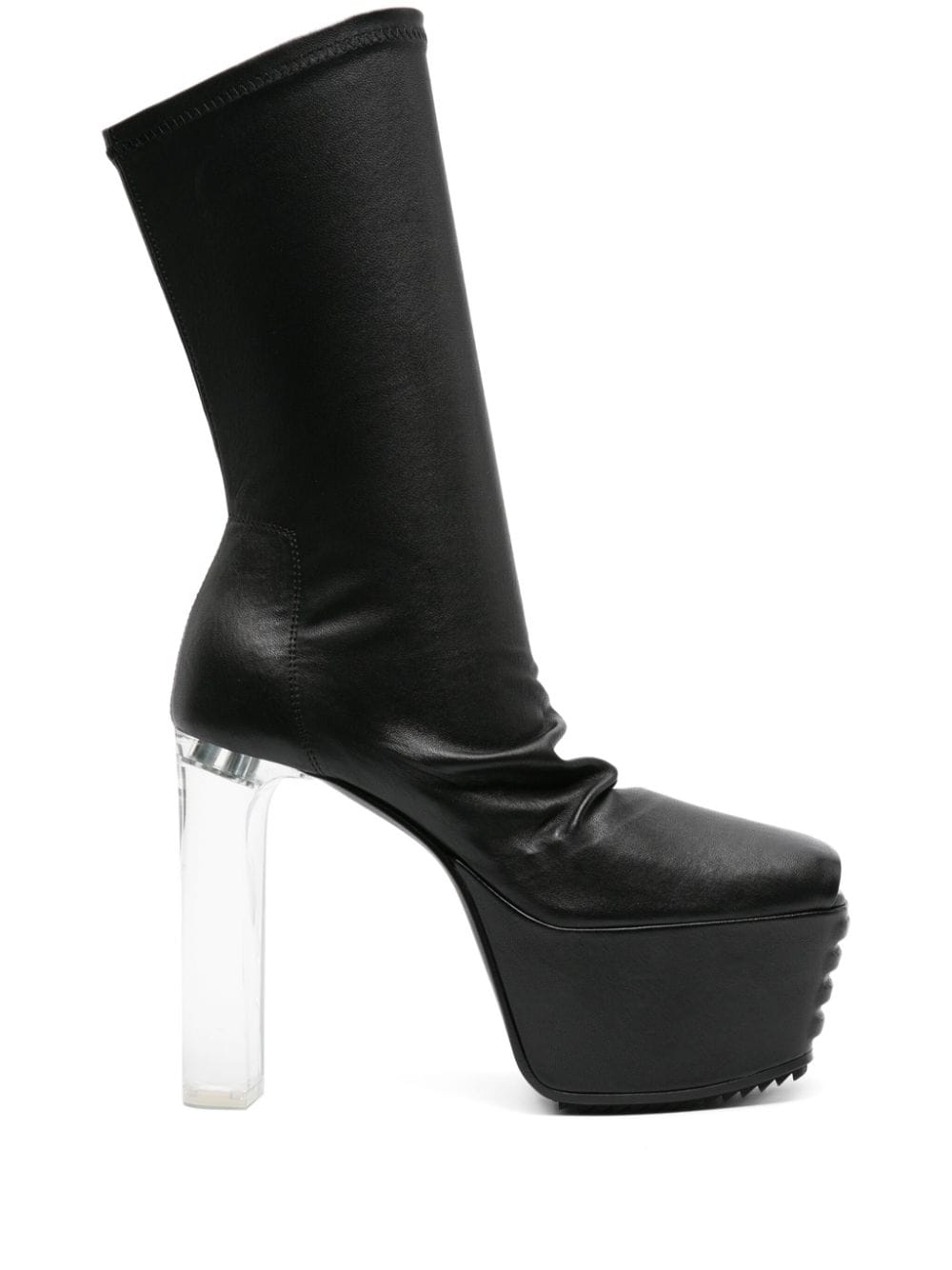 Rick Owens Halbhohe Peeptoe-Stiefel - Schwarz von Rick Owens