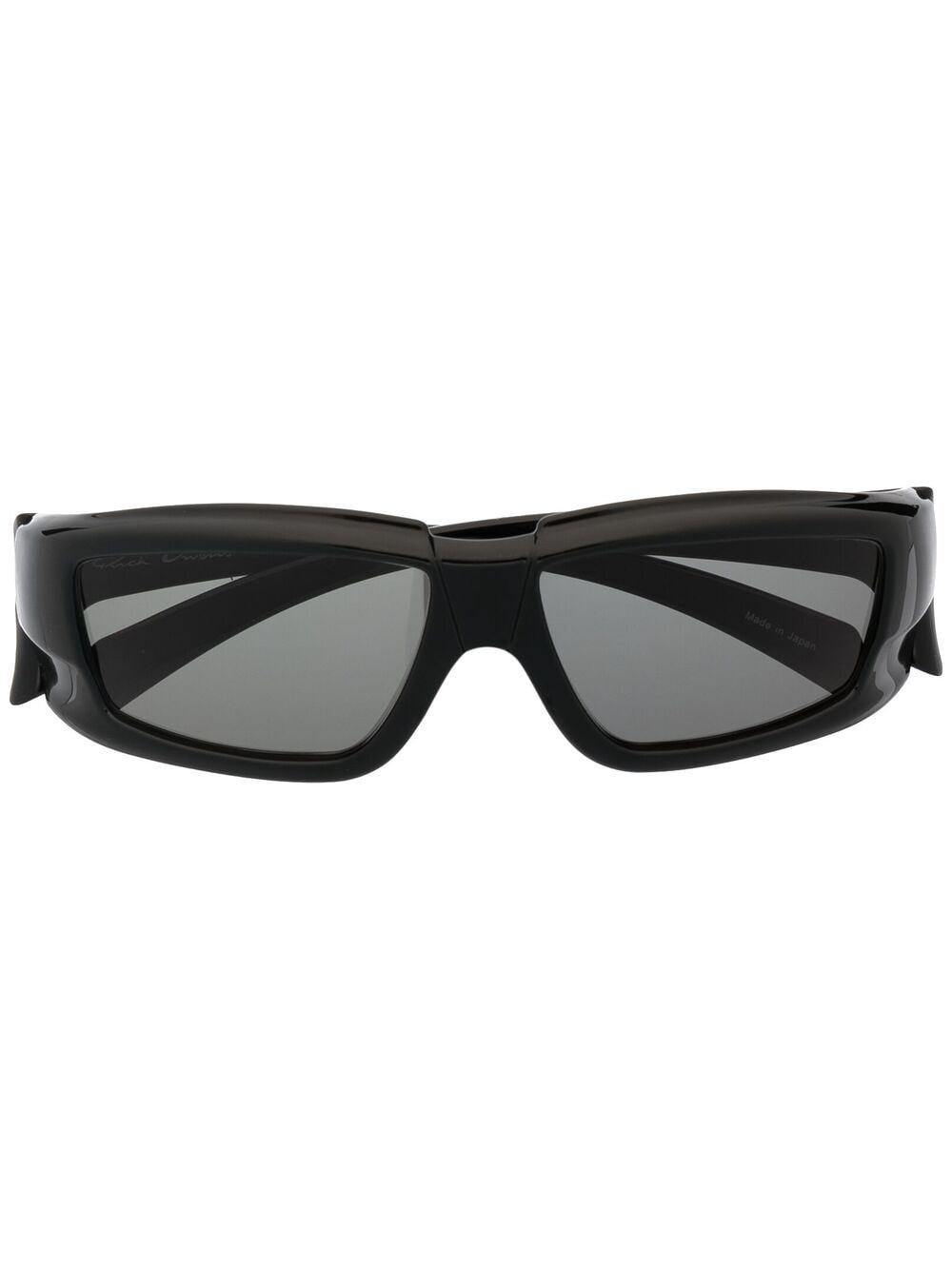 Rick Owens Sonnenbrille mit eckigem Gestell - Schwarz von Rick Owens