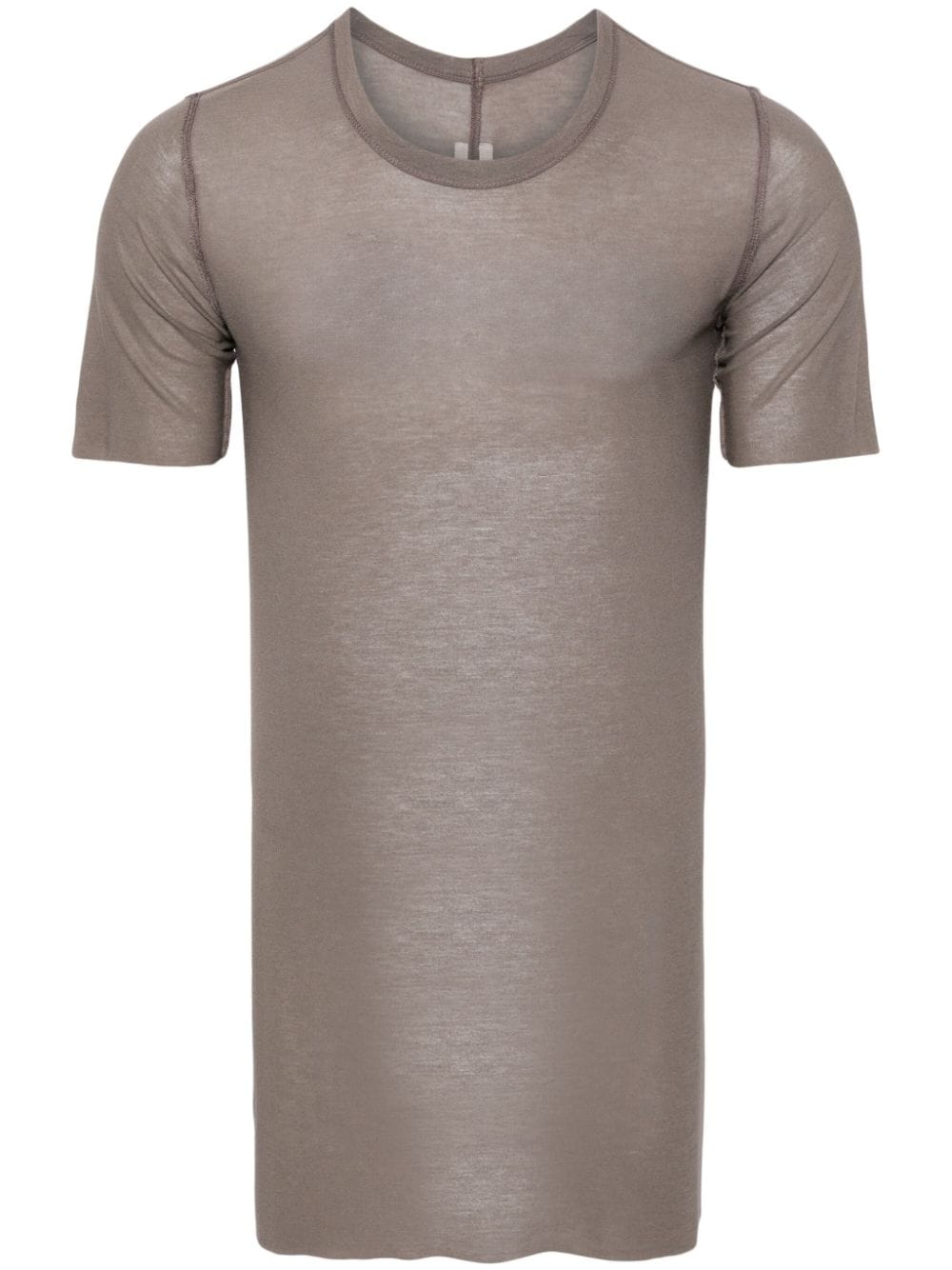 Rick Owens semi-sheer short-sleeve T-shirt - Grau von Rick Owens