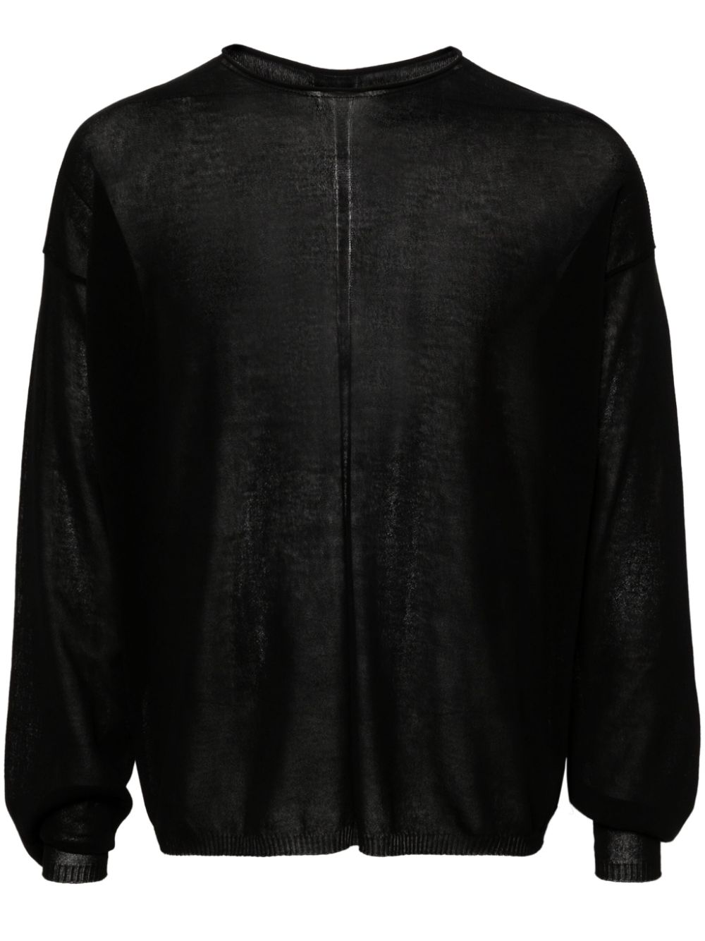 Rick Owens Semi-transparentes Sweatshirt - Schwarz von Rick Owens