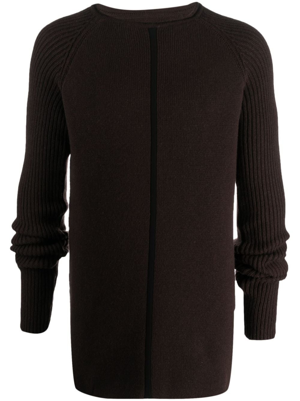 Rick Owens Gerippter Pullover - Braun von Rick Owens