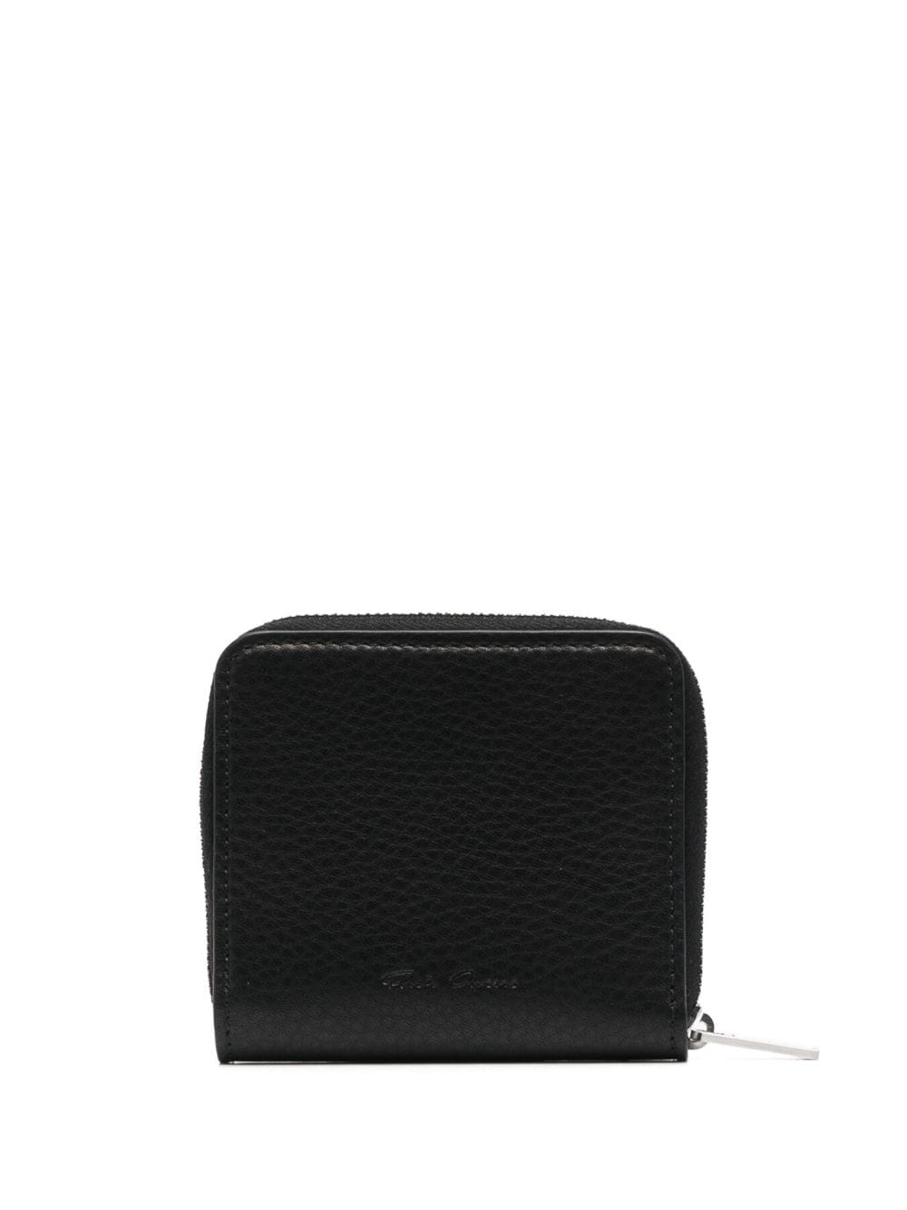 Rick Owens zip-up leather wallet - Schwarz von Rick Owens