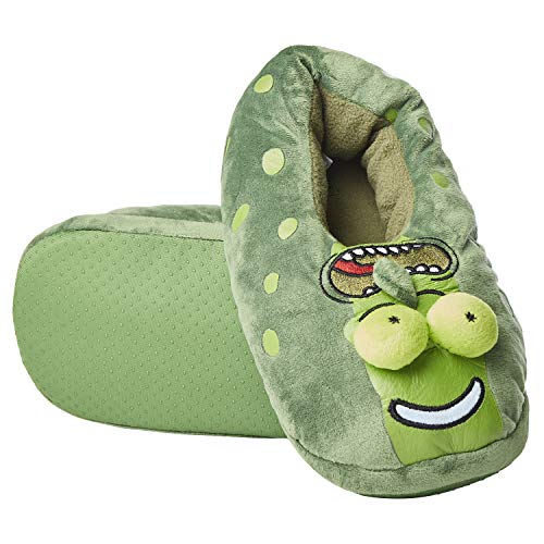 RICK AND MORTY Rick Sanchez, Pickle Rick, Morty Smith Herren-Slipper, Grün, 43 EU von Rick and Morty