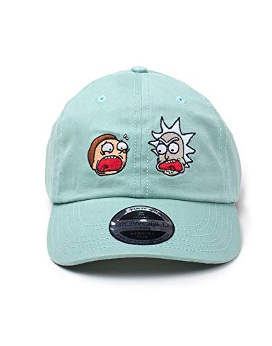 RICK AND MORTY Herren R&M-Dad Cap Baseballkappe, grün, Einheitsgröße von RICK AND MORTY