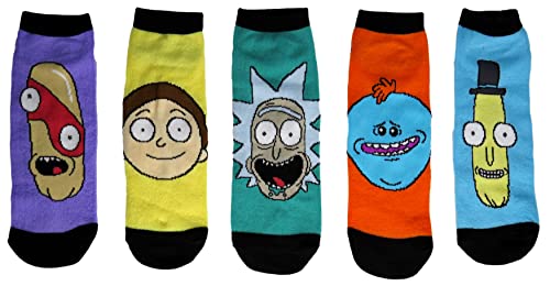 Rick and Morty Herren Knöchelsocken 5 Paar, merhfarbig, Einheitsgr��e von HYP