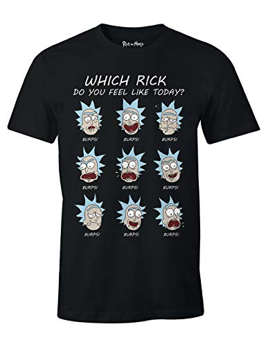 Rick and Morty Herren T-Shirt, schwarz, L von Rick and Morty