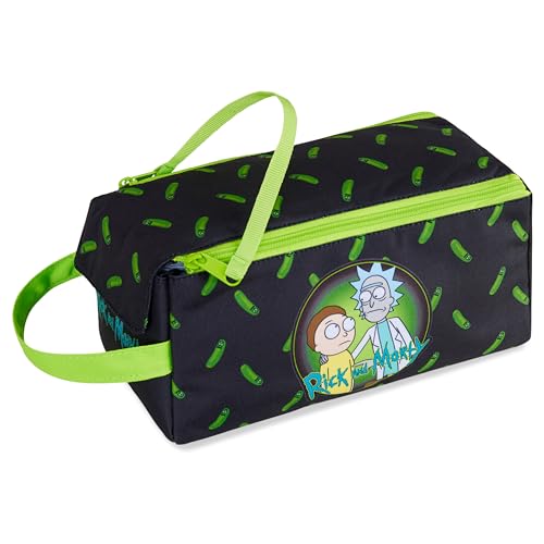 Rick and Morty Kulturbeutel Herren - mit Hauptfach, Innentasche, Reißverschluss und Haken - Kosmetiktasche Herren von Rick and Morty