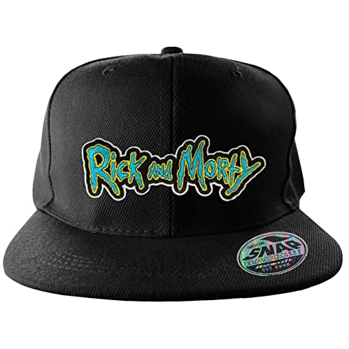 Rick and Morty Offizielles Lizenzprodukt Standard Snapback Cap (Schwarz), Einheitsgröße von Rick and Morty