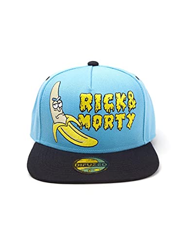 Rick and Morty Unisex Embroidered Banana Snapback Baseball Cap, Blau (Blue Blue), One Size von Rick and Morty