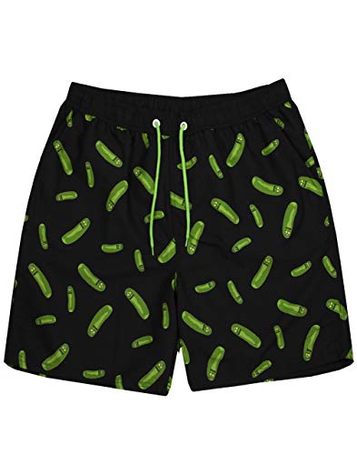 Rick und Morty Badeshorts Herren Erwachsene Pickle Rick Badehose Large von Rick and Morty