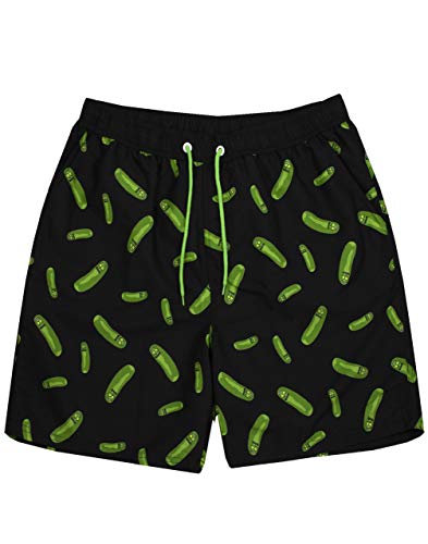 Rick und Morty Badeshorts Herren Erwachsene Pickle Rick Badehose Large von RICK AND MORTY