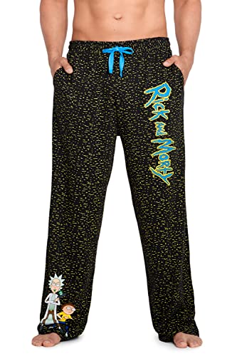 Rick and Morty Schlafanzughosen Herren Lang Pyjama Hose Herren (XL, Mehrfarbig) von Rick & Morty