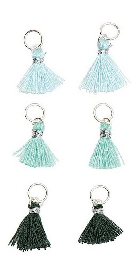 Rico Design Anhänger Set Mini-Quasten, 6 Stück von Rico Design