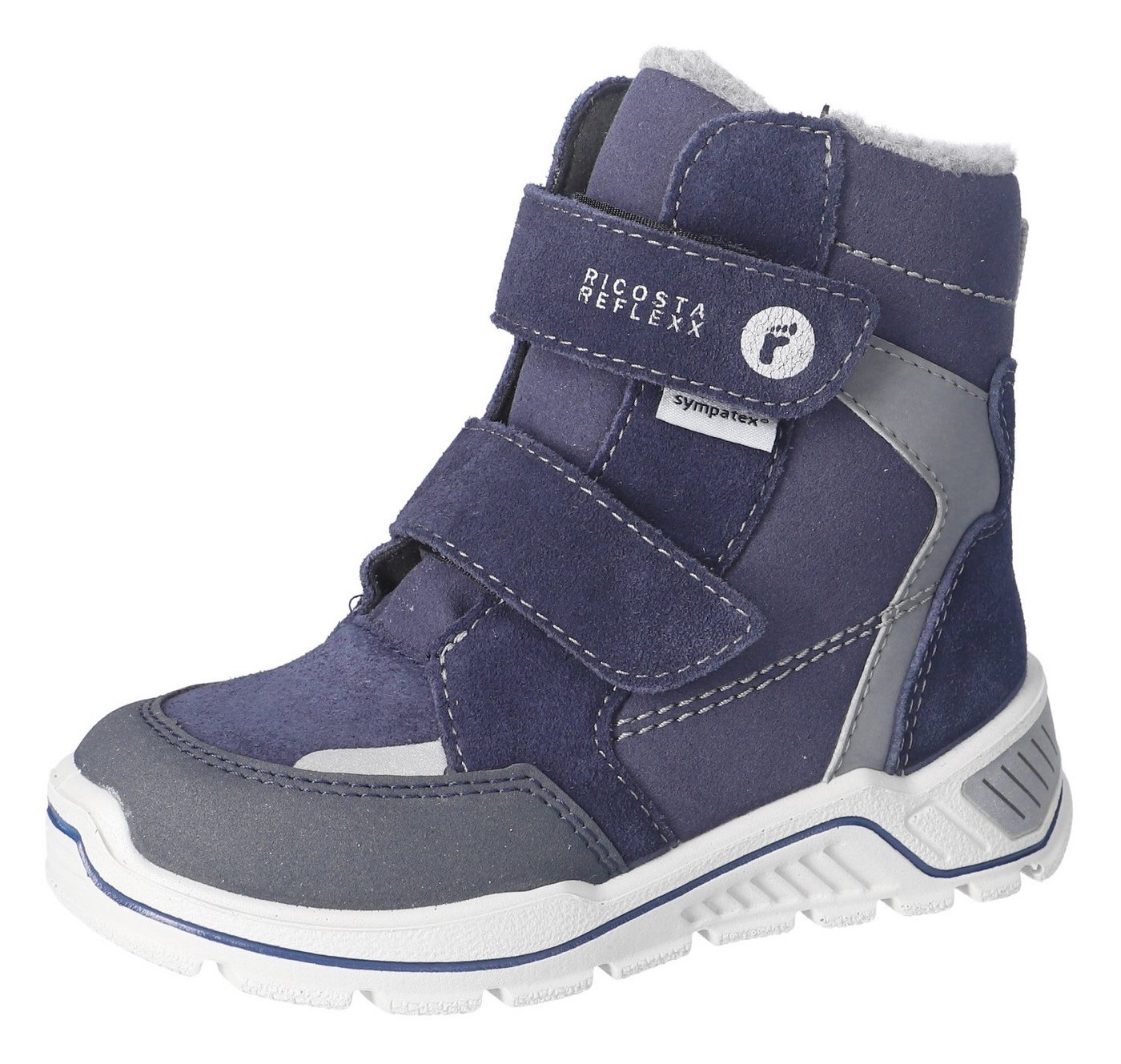 Ricosta JANEK 50 WMS: weit Winterstiefel Snowboots, Klettstiefel mit Sympatex, Größenschablone zum Download von Ricosta