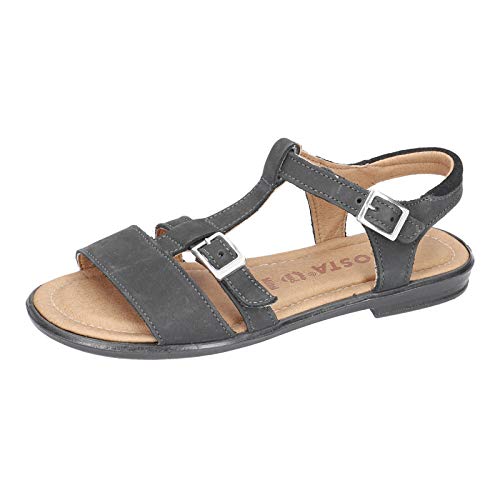 RICOSTA Mädchen Riemchensandalen KALJA, Weite: Mittel (WMS), Kinder Maedchen Kinderschuhe toben Spielen verspielt Freizeit,schwarz,34 EU / 2 UK von RICOSTA