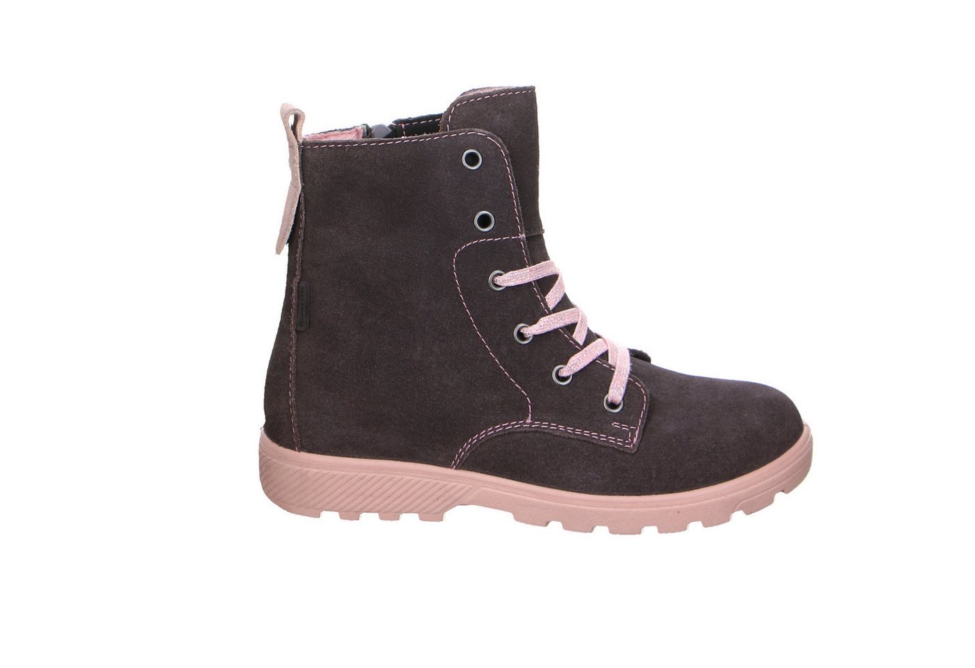 Ricosta Ricosta Anni Velour Schnürstiefel Winter Mädchen grau Winterstiefelette von Ricosta