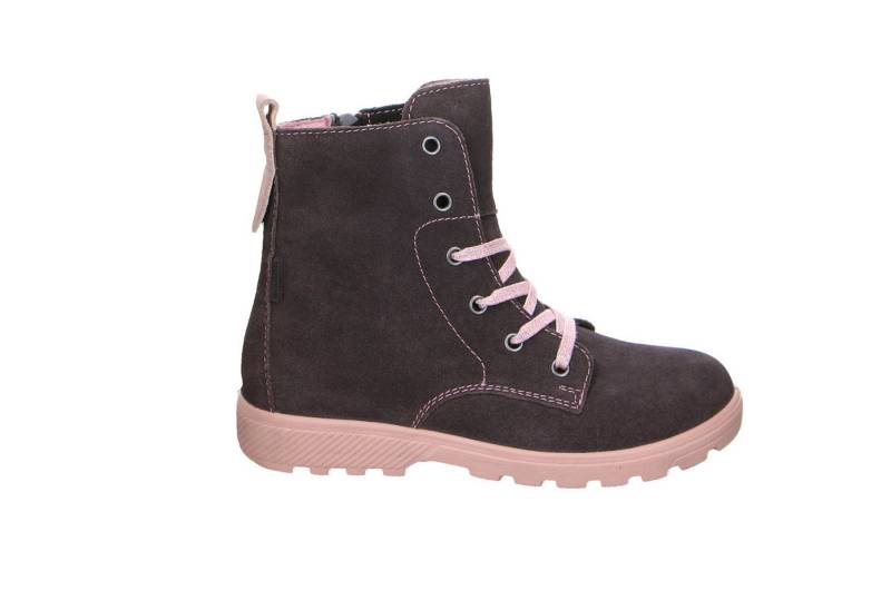 Ricosta Ricosta Anni Velour Schnürstiefel Winter Mädchen grau Winterstiefelette von Ricosta
