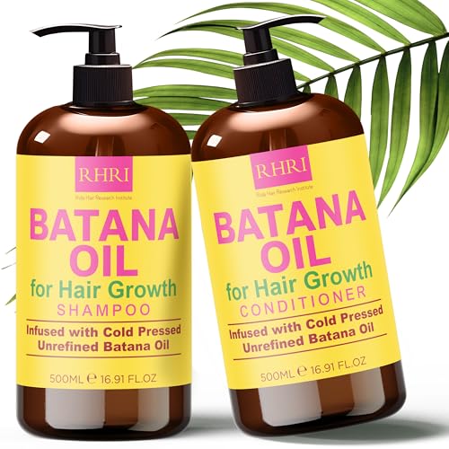 Rida Hair Research Institute Batanaöl-Shampoo und Conditioner-Set, zur Aufhellung des Haarwachstums, für dünner werdendes Haar, für Damen und Herren von Rida Hair Research Institute