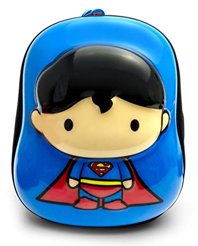 Ridaz Superman Cappe Kinder Schultasche - DC Justice League Reisetasche - Ergonomischer Rucksack für Kinder ab 3 Jahren - 7 Liter Turnbeutel - mit reflektierenden Patches und Reißverschluss von Ridaz
