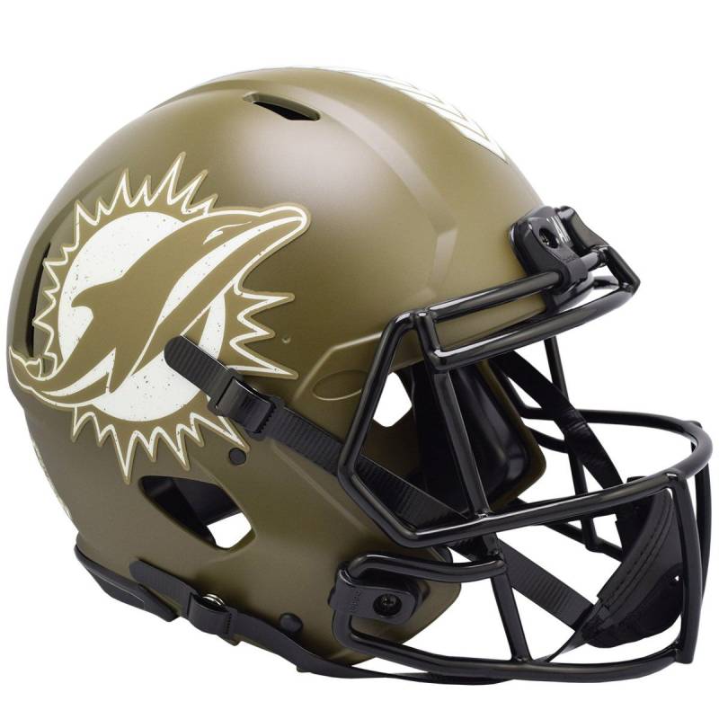 Riddell Authentic Helm - SALUTE TO SERVICE Miami Dolphins von Riddell