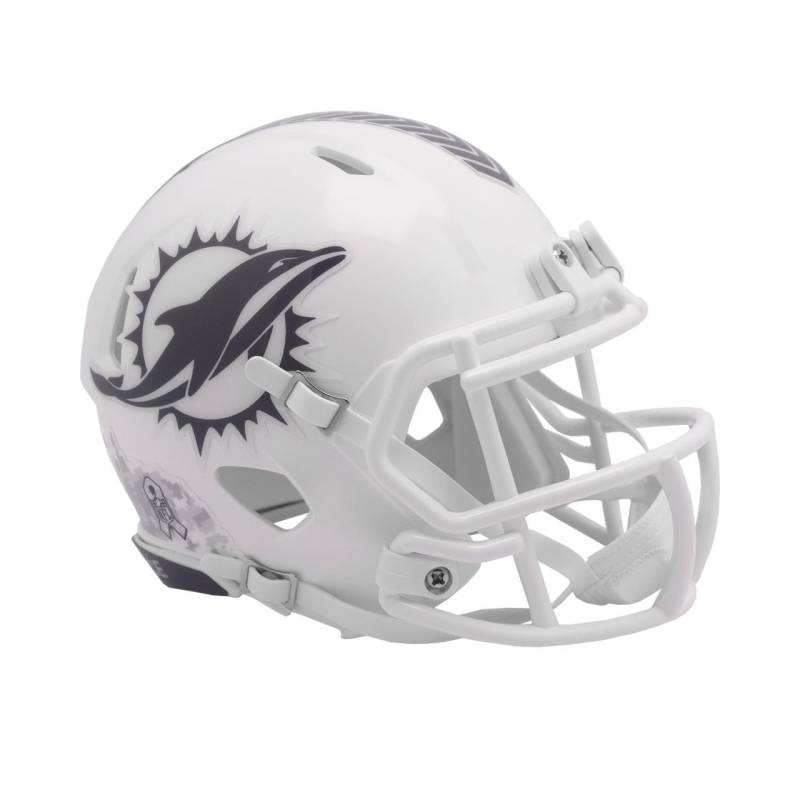 Riddell Speed Mini Football Helm SALUTE Miami Dolphins von Riddell