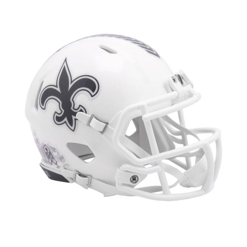 Riddell Speed Mini Football Helm SALUTE New Orleans Saints von Riddell
