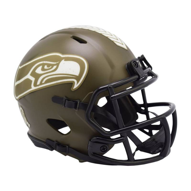 Riddell Speed Mini Football Helm SALUTE Seattle Seahawks Riddell Speed Mini Football Helm SALUTE Seattle Seahawks von Riddell