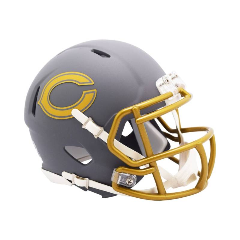 Riddell Speed Mini Football Helm - SLATE Chicago Bears von Riddell