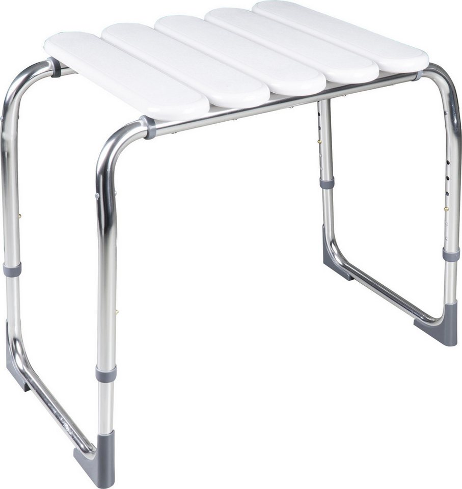 Ridder Duschhocker Ridder Badhocker Pro höhenverstellbar weiß von Ridder