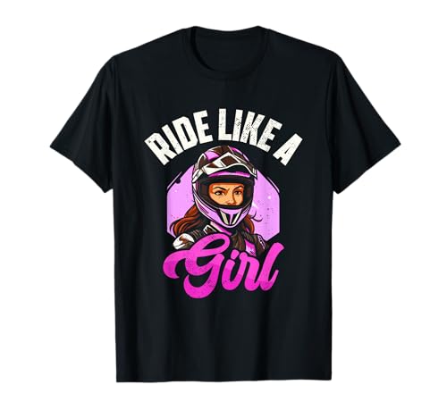 Fahren wie Mädchen | Motocross Motorsport | Biker Girl T-Shirt von Ride Like Girl Motocross Motorsport Biker Gift