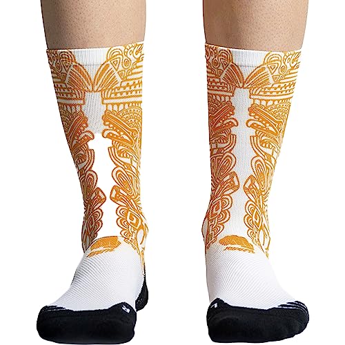 Ridefyl Unisex Radfahren Socken, Azteca White Gold, M-L von Ridefyl