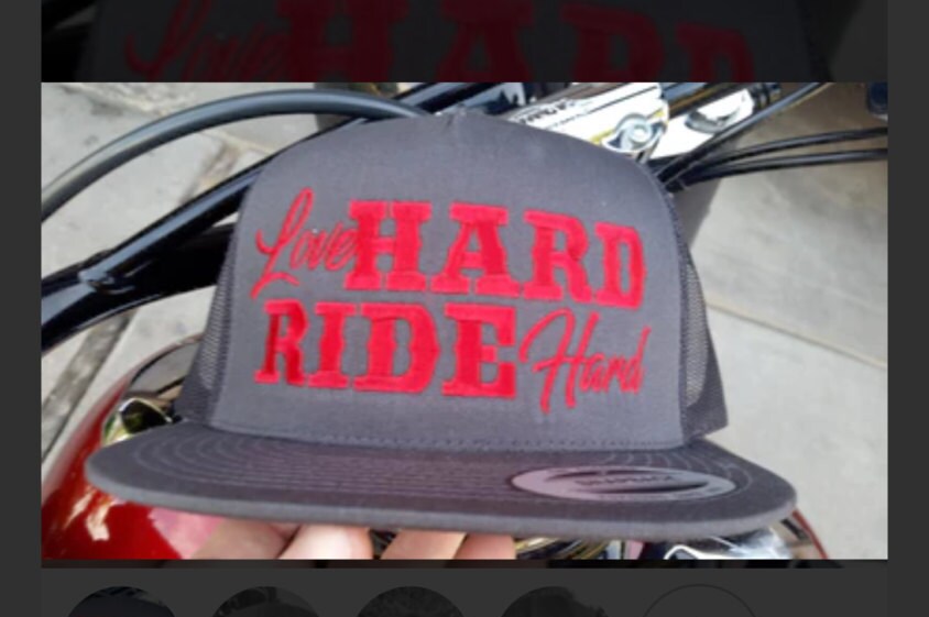Love Hard Trucker Snapback. Hut. Biker Love Hard Trucker Snapback. Hut. Biker von RideorDieLifestyle