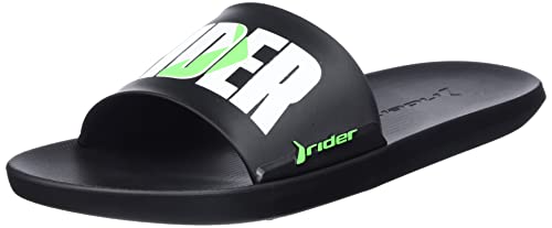 Rider Herren 11773 Slide, Black/White/Green, 39.5 EU Schmal von Rider