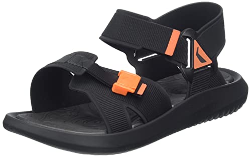 Rider Herren 11801 Sandale, Black/Black/ORANGE, 45.5 EU von Rider