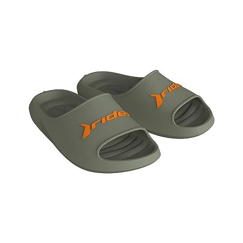 Rider Herren RZERO Slide AD Schiebe-Sandalen, Green/ORANGE, 41 EU von Rider