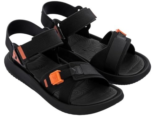 Rider Herren Rt Papete Ad Sandalen, Aa035 Schwarz, Orange, 41 EU Schmal von Rider