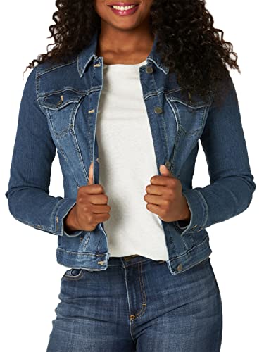Riders by Lee Indigo Damen Jeansjacke Jeans, Verwittert-Mittelblau, S von Riders by Lee Indigo
