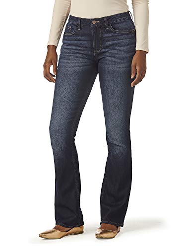 Riders by Lee Indigo Damen Midrise Bootcut Jeans, Einbruch der Dunkelheit (Night Fall), 42 Zierlich von Riders by Lee Indigo