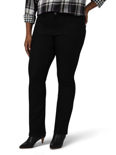 Riders by Lee Indigo Damen Midrise Bootcut Jeans, Schwarz, 42 Zierlich von Riders by Lee Indigo