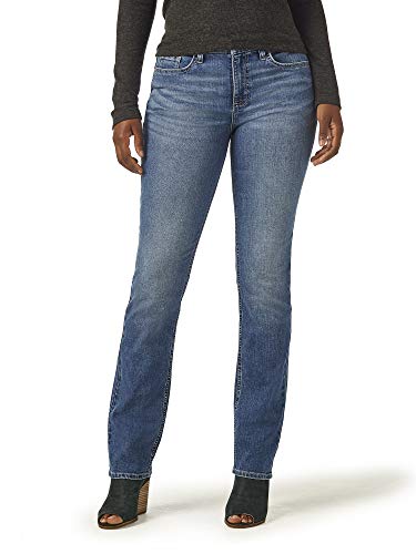 Riders by Lee Indigo Damen Midrise Straight Leg Jeans, Titanic, 44 Lange von Riders by Lee Indigo