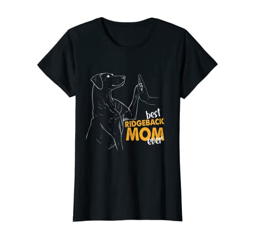 Damen Beste Ridgeback Mama aller Zeiten Ridgeback Mom Ridgeback T-Shirt von Ridgeback Gifts For Ridgeback Lovers Mom Gifts
