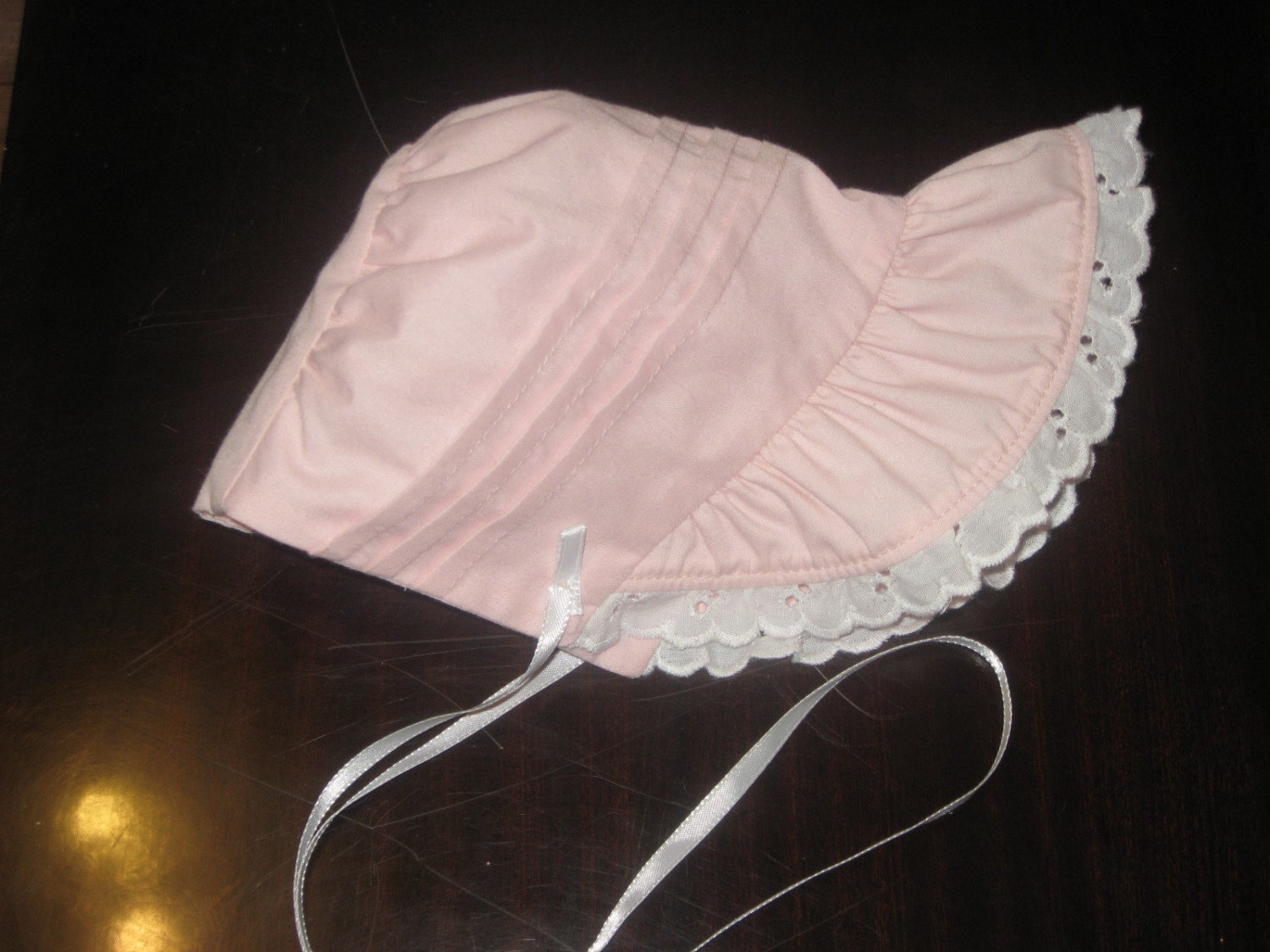 Babyhaube-Neugeborenes-Mädchen-Rosa-Handgefertigt Babyhaube-Neugeborenes-Mädchen-Rosa-Handgefertigt von RidgerunnerProducts