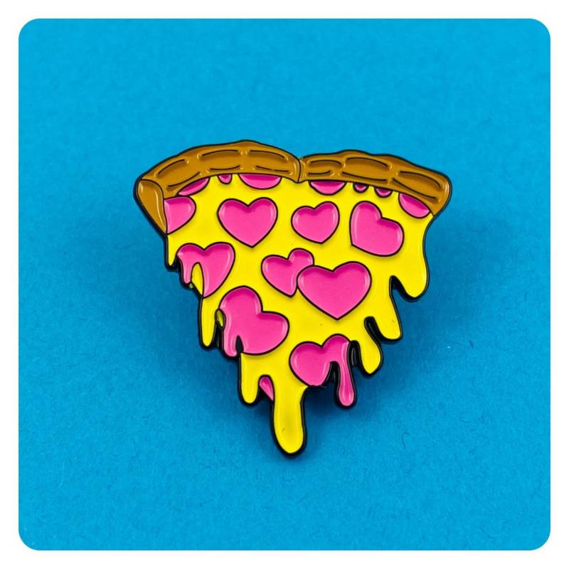 Pizza My Heart Emaille Pin von RidinHighProductions