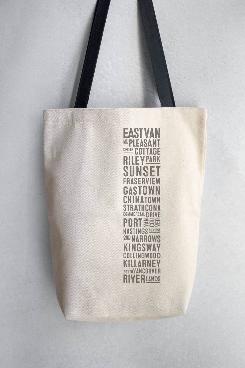 East Van Neighborhood Einkaufstasche von RidingThePine