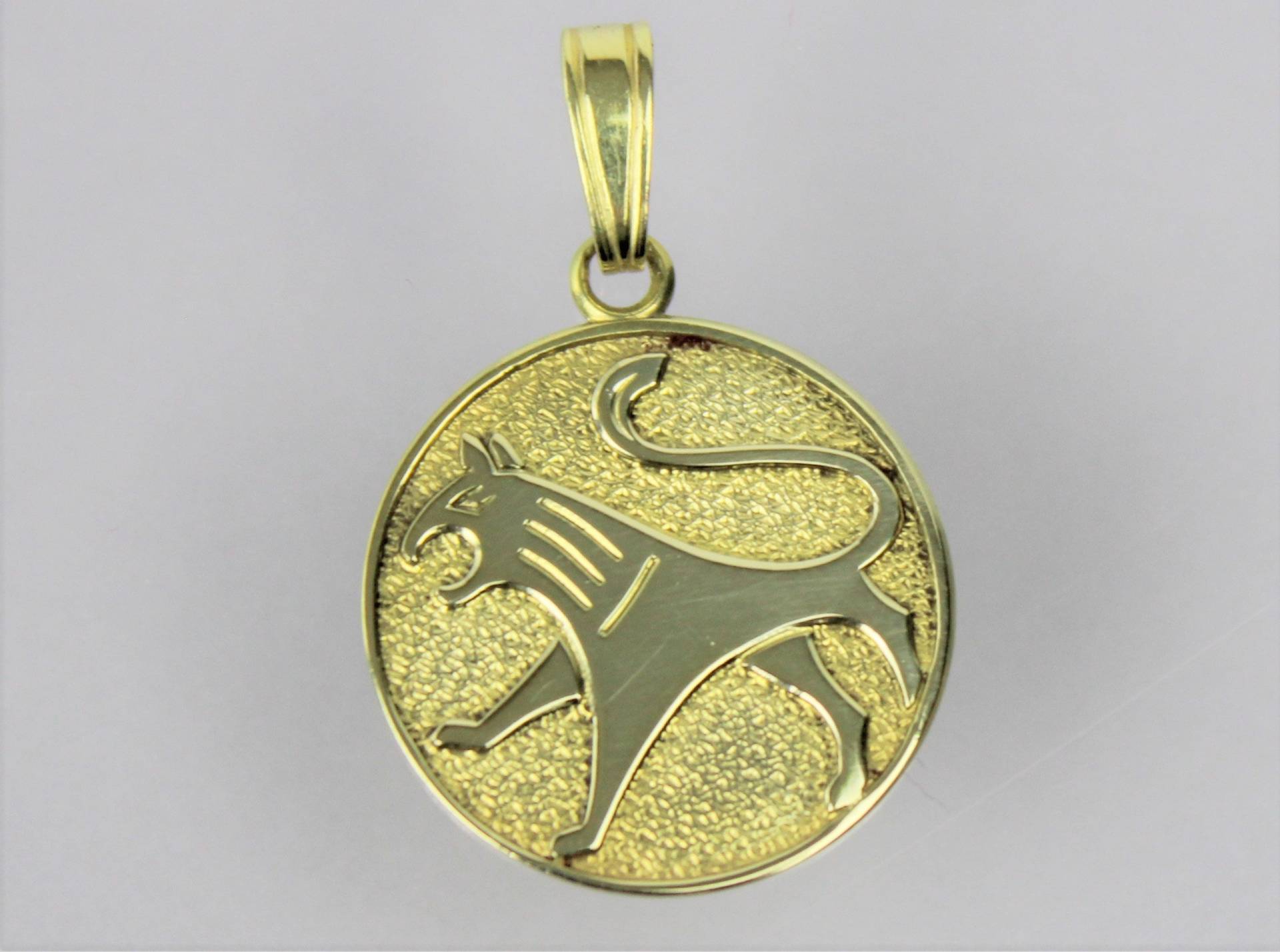 Anhänger Aus 585Er Gelbgold, Raubkatze | Pendant Made Of 585 Yellow Gold von RiedAntik