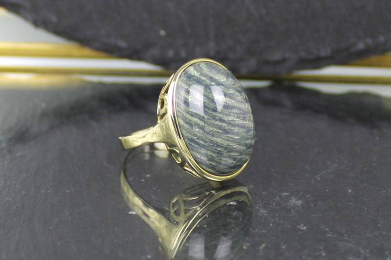 Goldring, Geisirit-Goldring, 333Er Gelbgold, 8 Karat | Geisirite Gold Ring, 8K Gold von RiedAntik