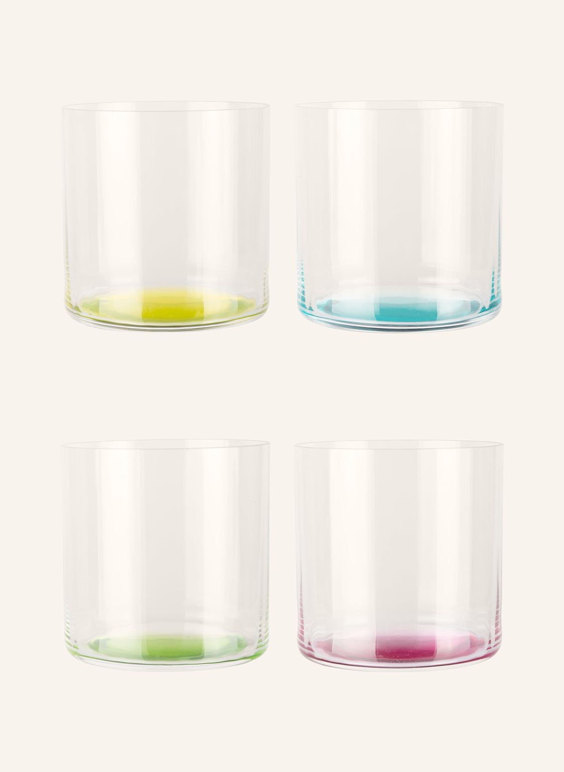 Riedel 4er-Set Trinkgläser Happy h2o transparent von Riedel